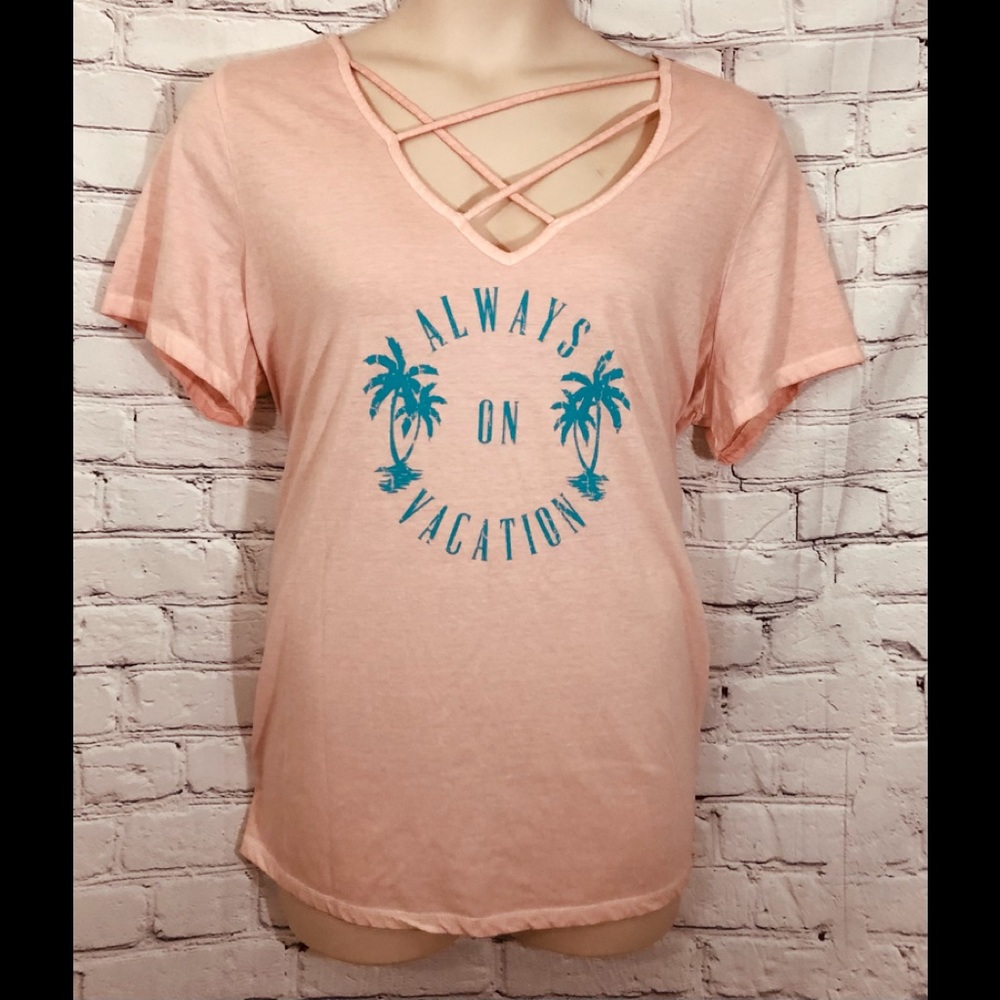 Lane Bryant T Shirt Always on Vacation 18/20